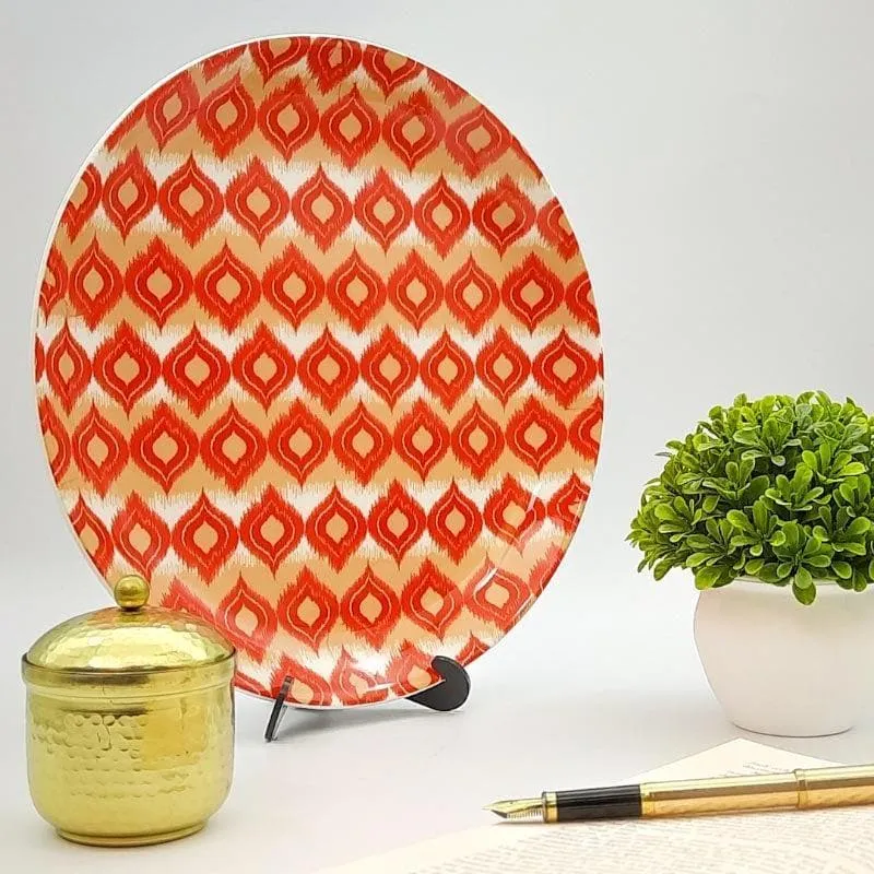 Ikkat Blocks Decorative Plate media 1