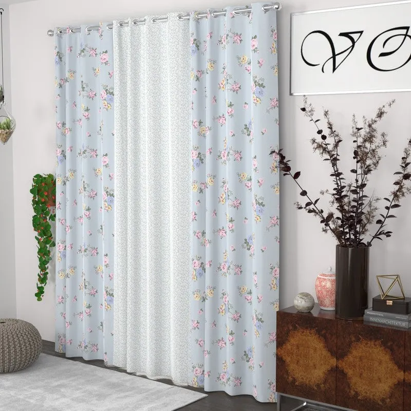 Garden Floral Whisper Curtains - Set of Three media 3