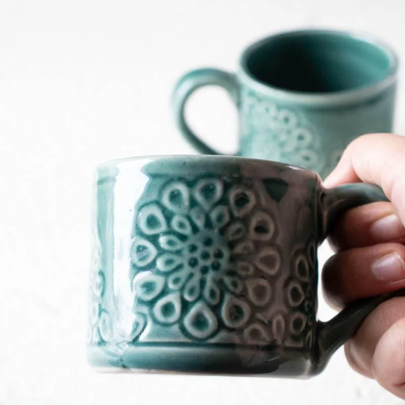 Dili Ceramic Coffee Mug (250 mL Each) - Set of Two media 4