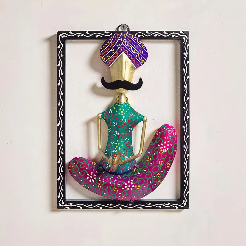 Folkart Iron Wall Accent - Purple,Green media 1