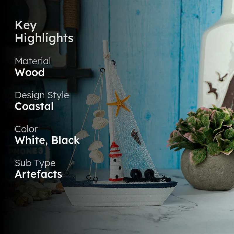 Marine Marvel Wood Showpiece media 2
