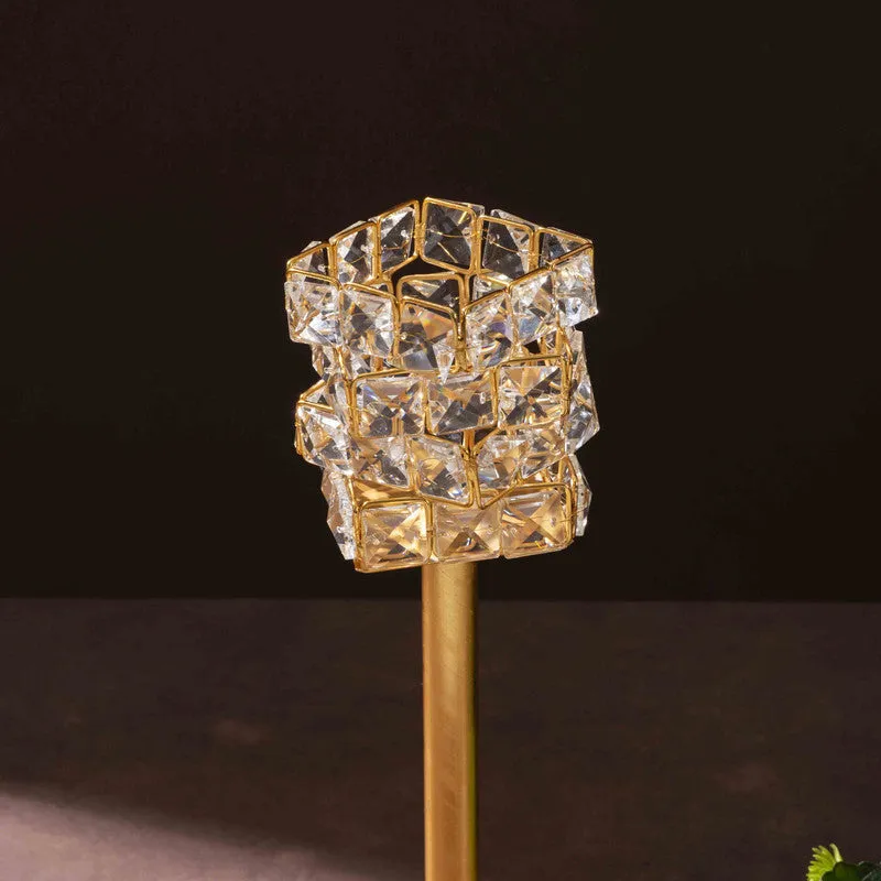 Luxe Prism Candle Holder (Gold) - Set Of Two media 5