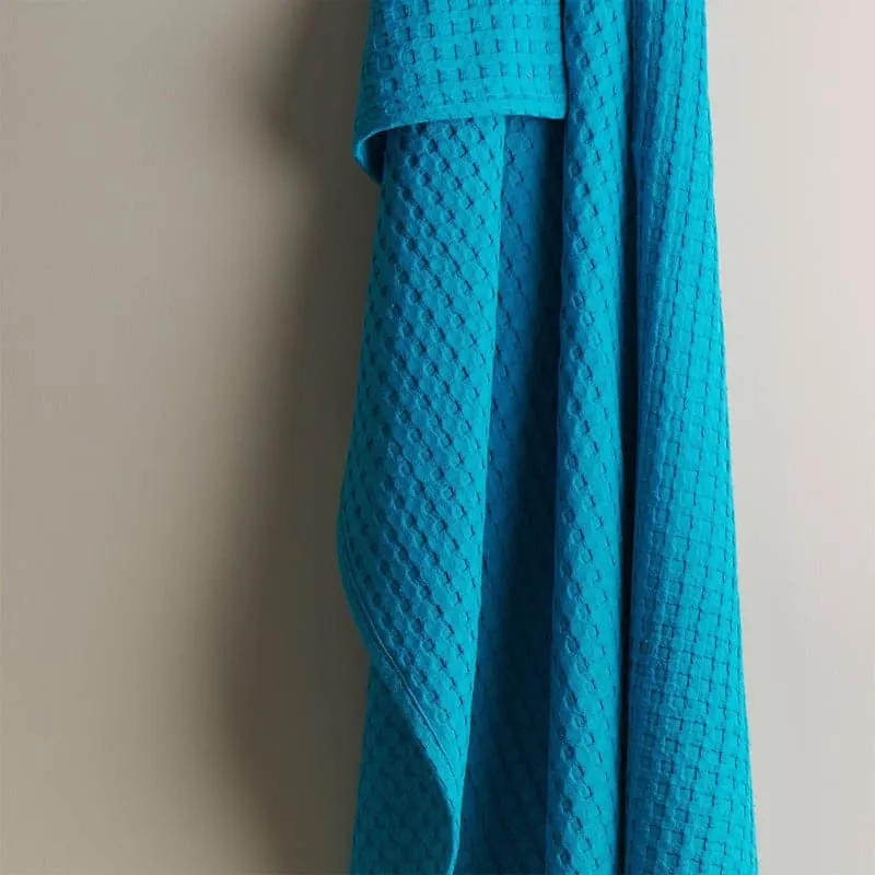 Alyssa Textured Waffle Bath Towel - Dark Blue media 3