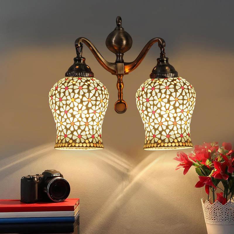 Alankara Metal Mosaic Wall Lamp