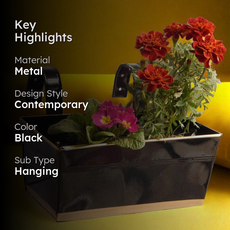 Adro Planter (Black) - Set Of Three media 2