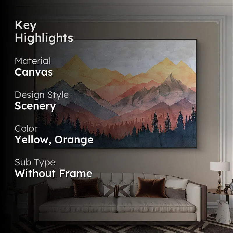 Sunset Majesty Canvas Wall Painting media 2