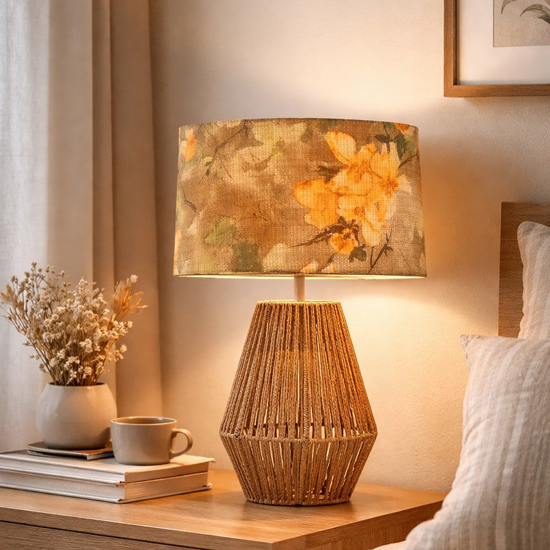 FloralCraft Metal Table Lamp