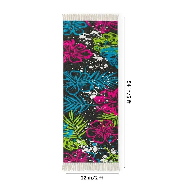Hibiscus Splatter Runner Rug media 7