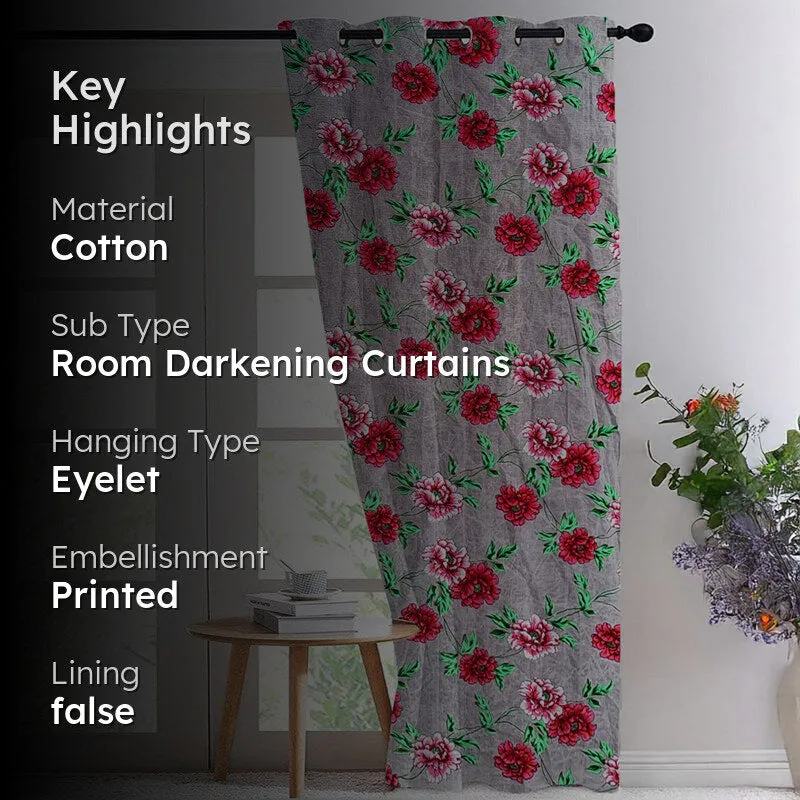 Petal Glory Room Darkening Curtain media 2