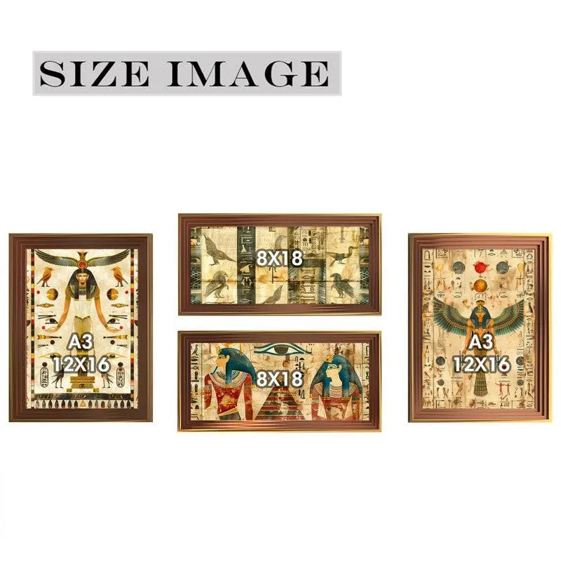 Egyptian Gala Wall Art - Set of Four media 8