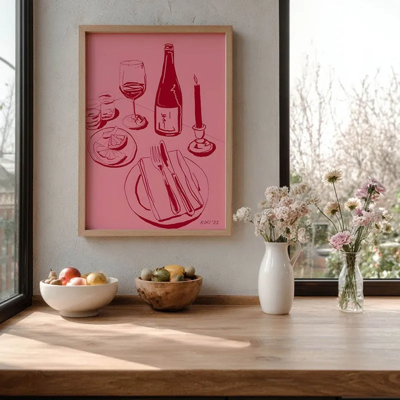 Bar Cart Bliss Archival Canvas Wall Art - Brown media 6