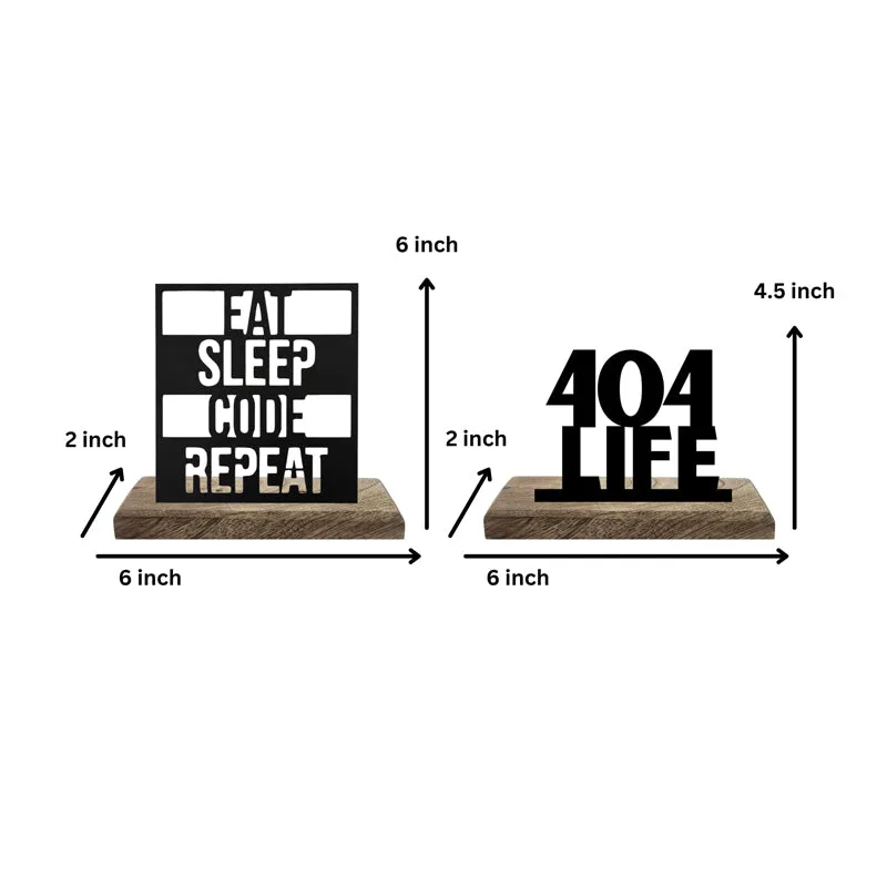 404 Life Typography Showpiece - Set Of Two media 5
