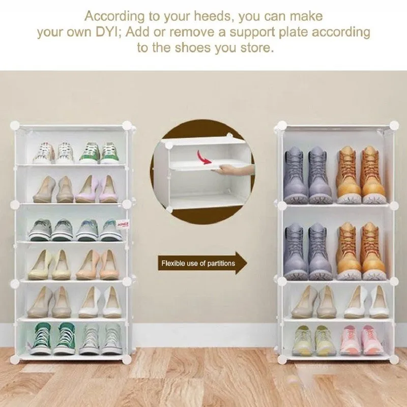 SpaceTread White Plastic & Metal Shoe Racks media 5