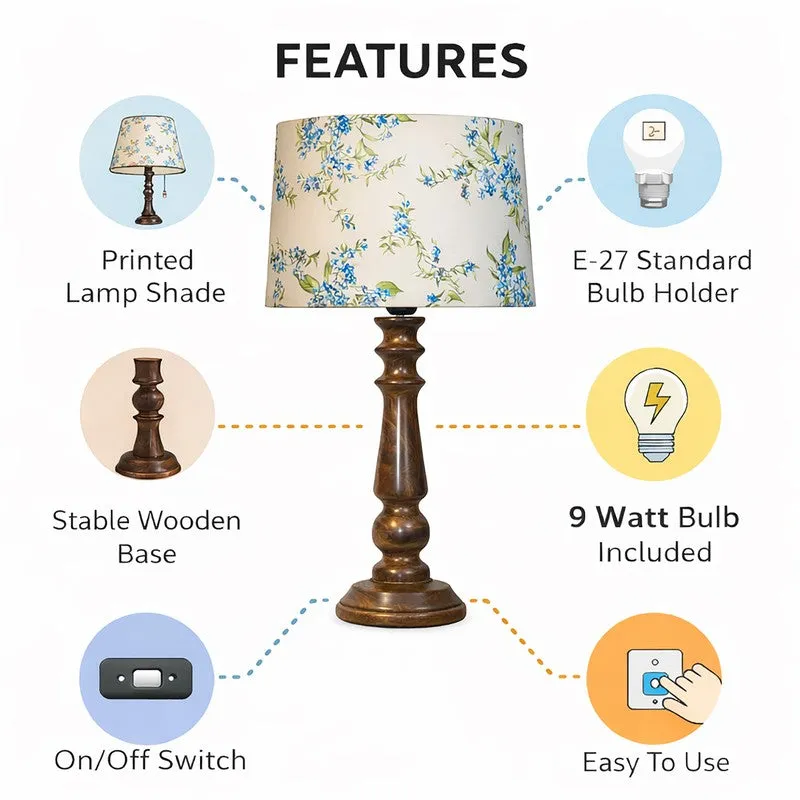 ForestGleam Wooden Table Lamp media 4