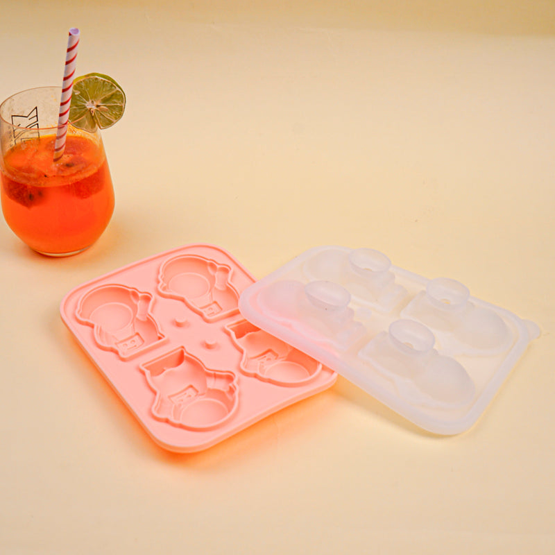 Astronaut Silicone Ice Cube Mould - Peach media 3