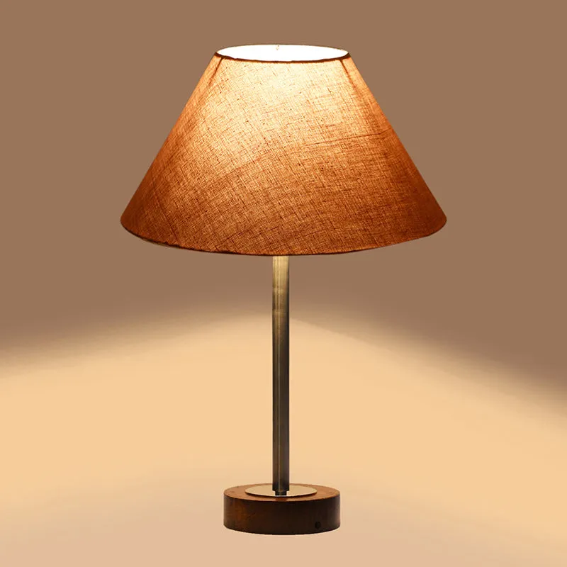 Cotin II Rodin Wooden Table Lamp - Grey,Silver,Brown media 6