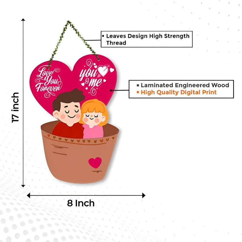 Couple In Basket Polyester & MDF Wall Hanging media 6