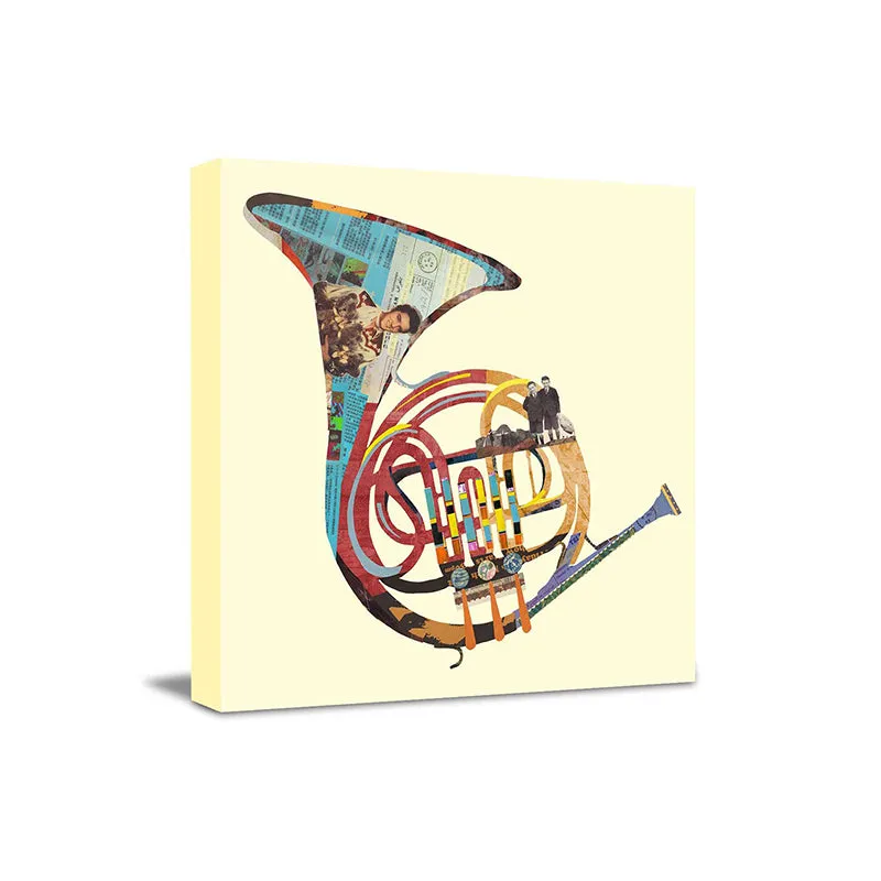 French Horn Canvas Wall Painting media 4
