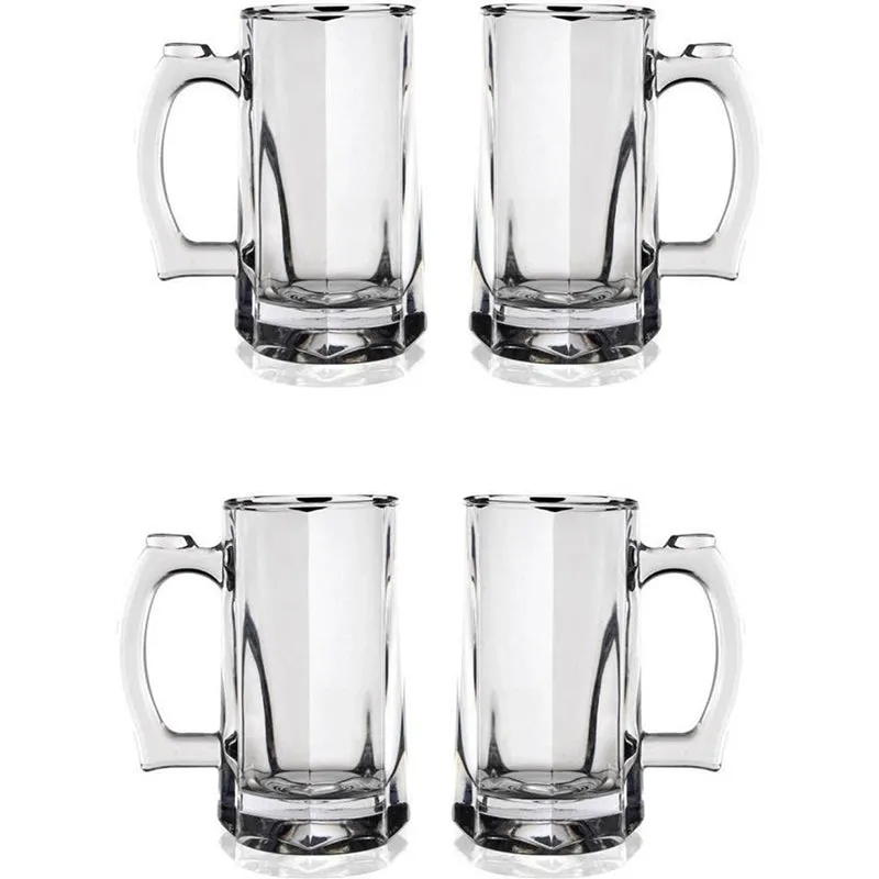 Uniqo Beer Mug (400 ML) - Set Of Four media 3