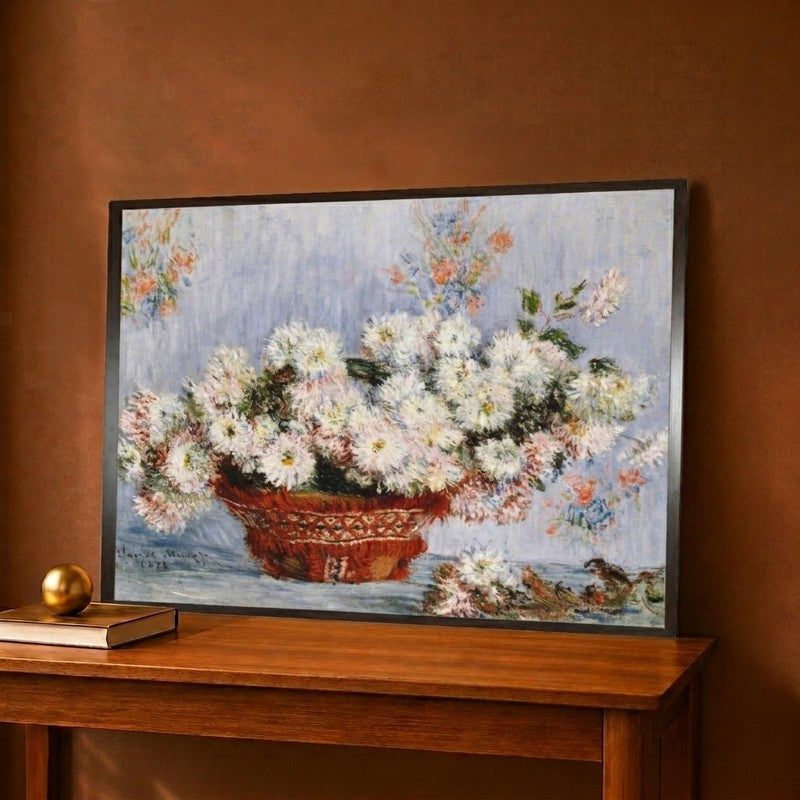 Chrysanthemum Canvas Wall Painting - 40 x 30 Inches