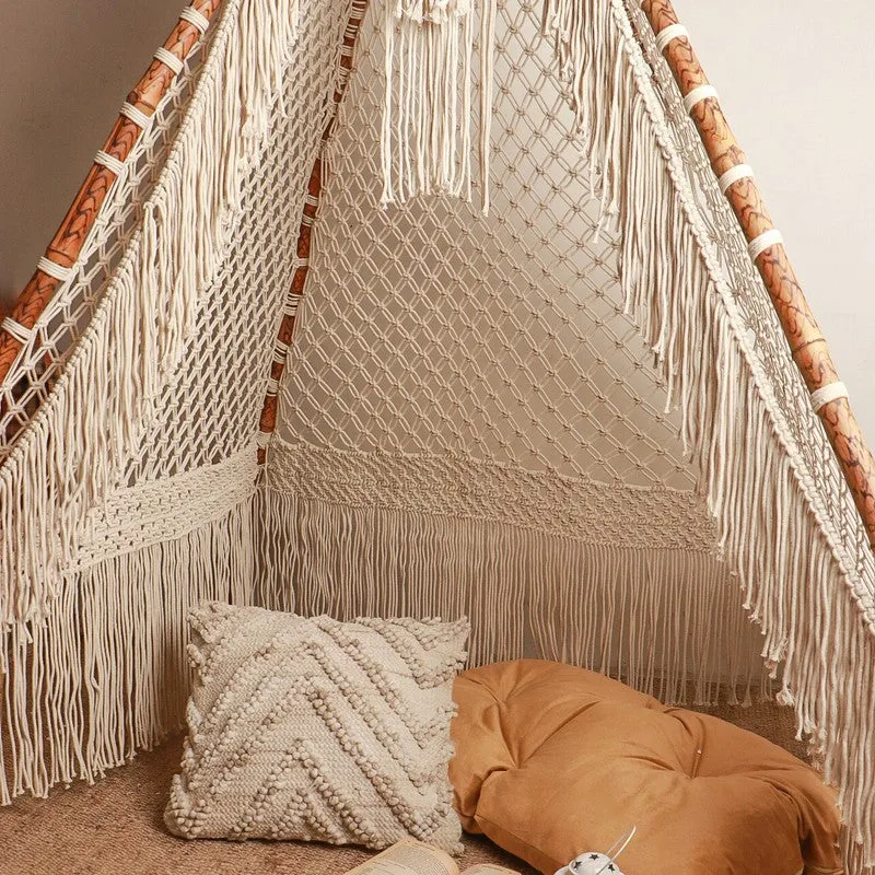 Boho Macrame Play Tent media 5
