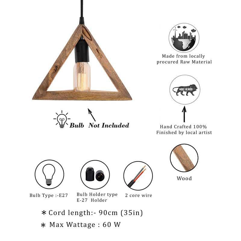 Triathron Wooden Ceiling Lamp media 7