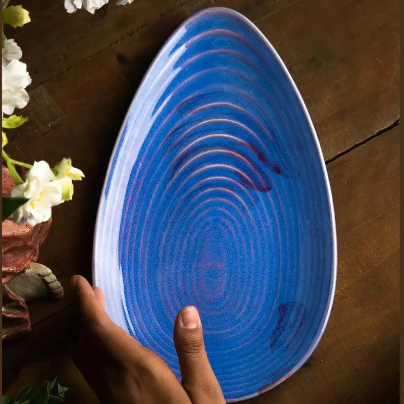 Periela Oyster Handmade Ceramic Platter media 3