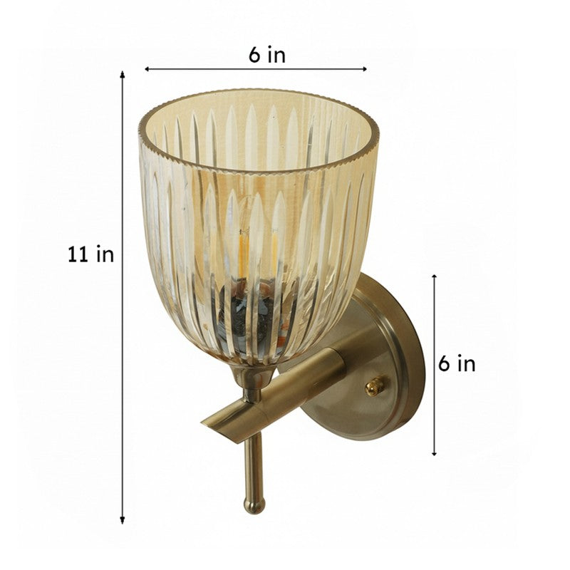 Mirelia Elegant Glass Wall Lamp media 9