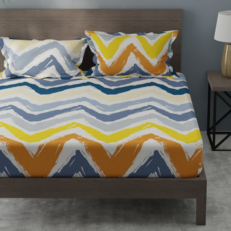 Chevron Single Microfiber Bedsheet - 120 GSM media 3