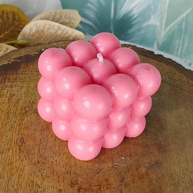 SpheriStack Soy Wax Candle - Pink media 3