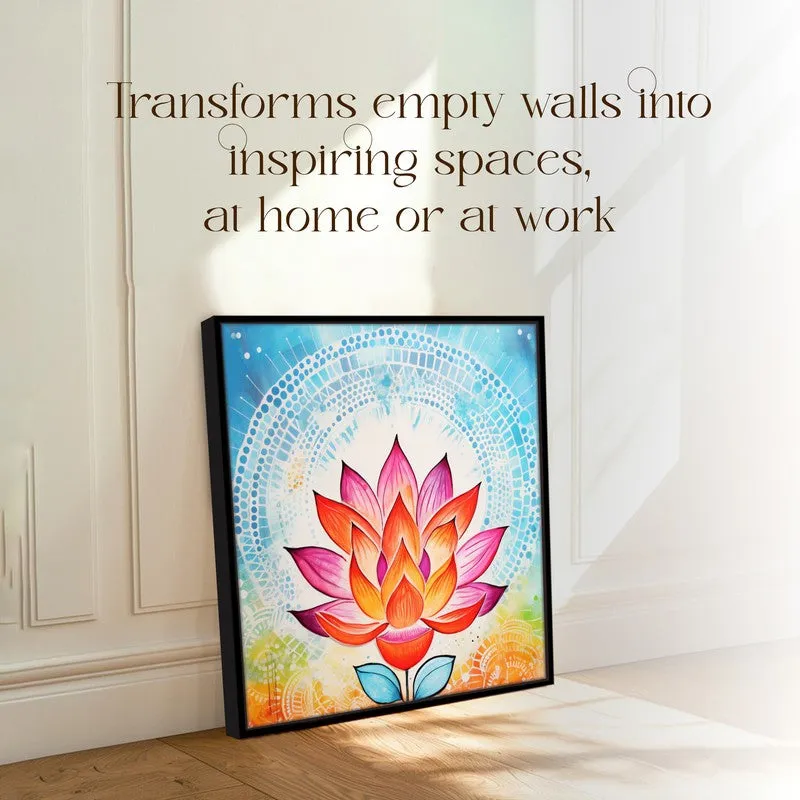 Sunlit Bloom Wall Art With Frame media 3