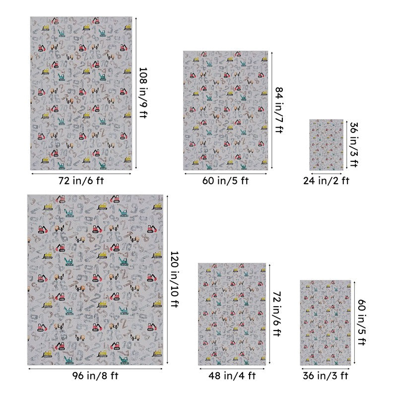 Number Crane Carpet - White media 13