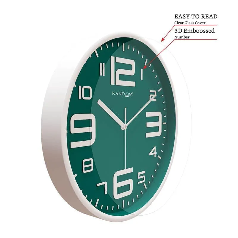 Urban Edge Silent Wall Clock - Green media 3