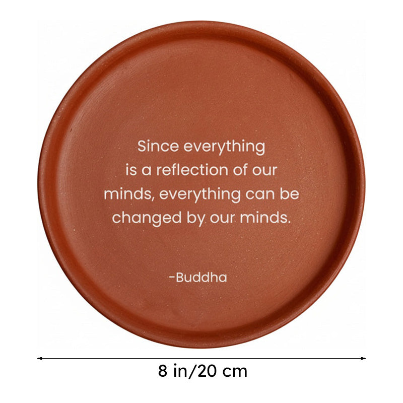 Mind Over Matter Terracotta Wall Plate media 6