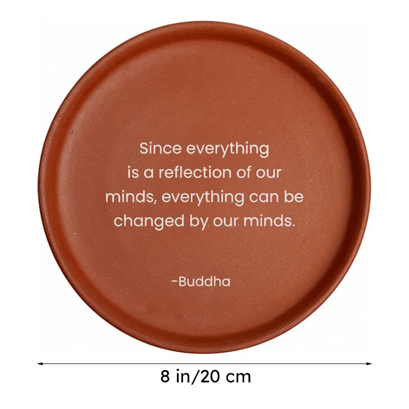 Mind Over Matter Terracotta Wall Plate media 6