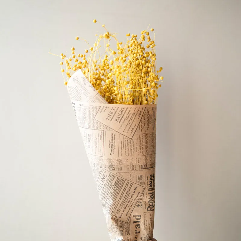 Amora Fax Dried Flower Bunch - Yellow media 4