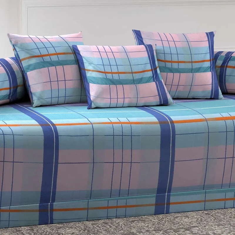 Avenza Printed Diwan Set - Six Piece Set media 4