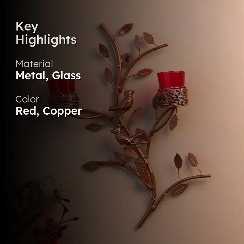 Cuprum Stem Candle Holder Votive - Red media 2