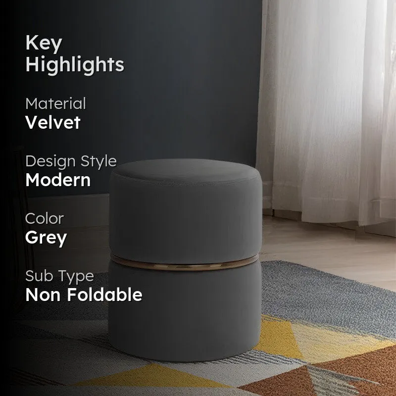 Zyvra Softin Ottoman - Grey media 2