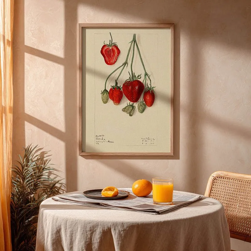 Juicy Harmony Archival Canvas Wall Art - Brown media 4