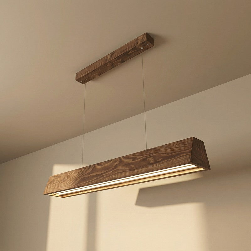 Fuego Linear LED Wooden Ceiling Lamp media 5