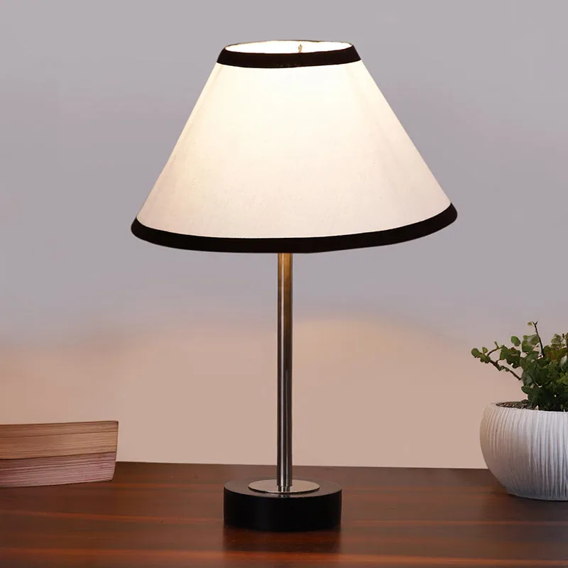 Cotin II Stripe Rodin Wooden Table Lamp - White,Silver,Black media 2