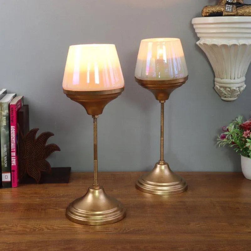 Goblet Glamour Tealight Candle Holder - Set Of Two media 1