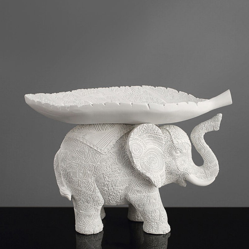 Tusker Grace Elephant Showpiece - White media 4