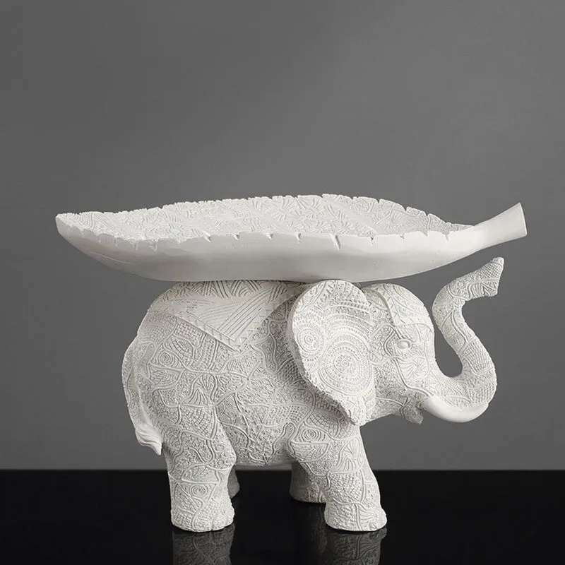 Tusker Grace Elephant Showpiece - White media 4