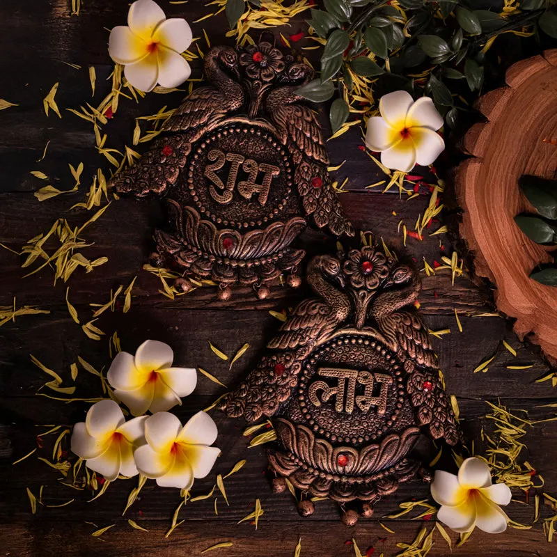 Mayura Shubh (Laabh Terracotta Latkan) - Set Of Two media 4