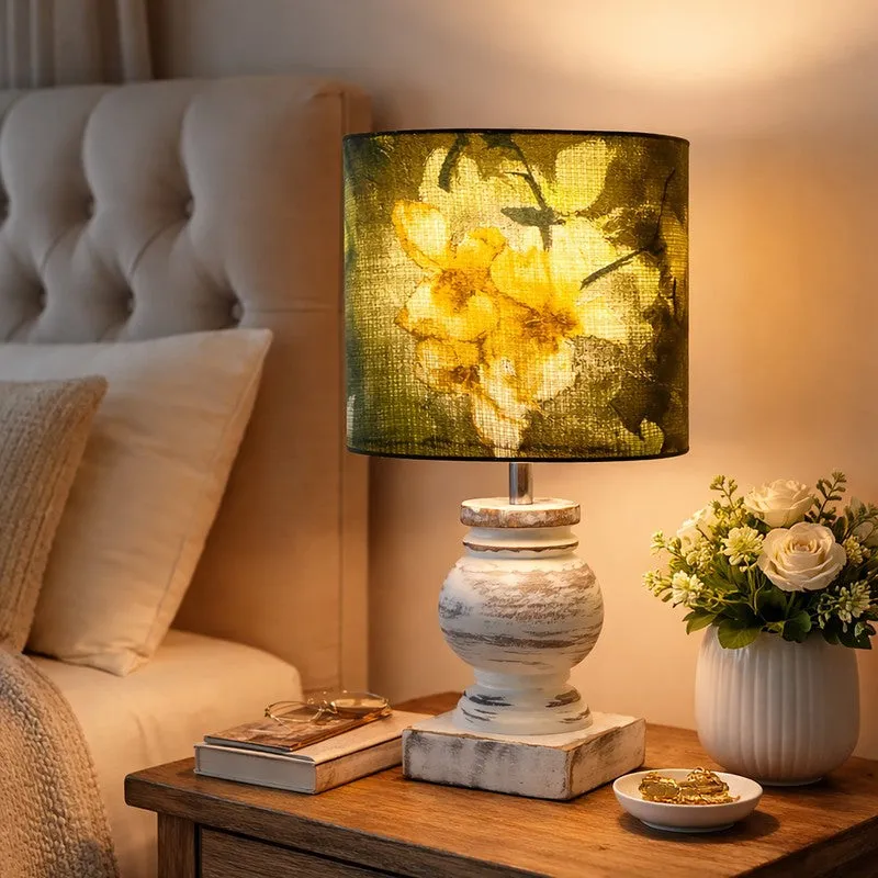 BlossomNest Light Wooden Table Lamp media 1