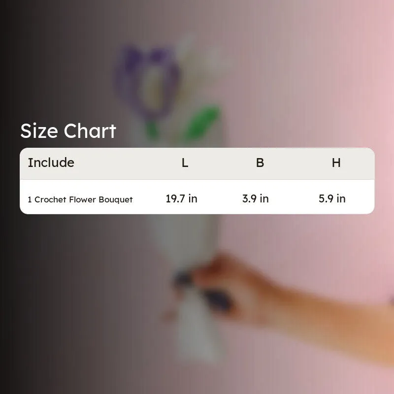 Knot & Petal I Crochet Flower Bouquet - Purple media 7