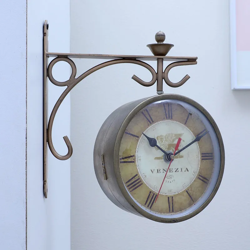Baroque Minutes Iron Wall Clock media 3
