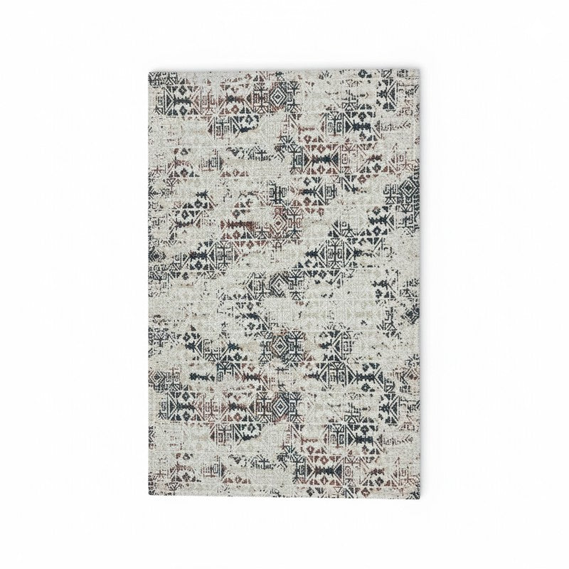 Urban Space Distress Chenille Carpet - Grey